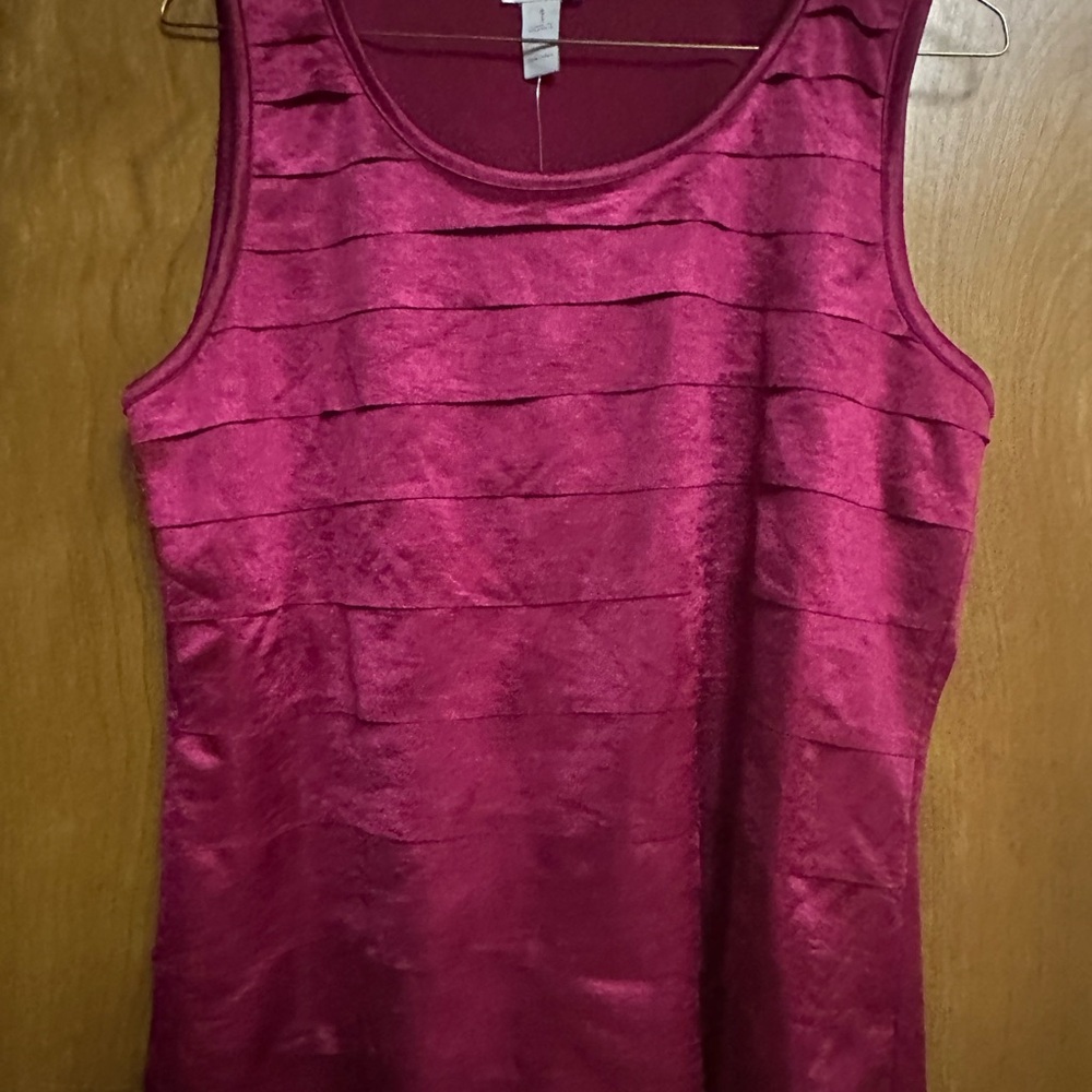 Chico's rich magenta sleeveless top NWT